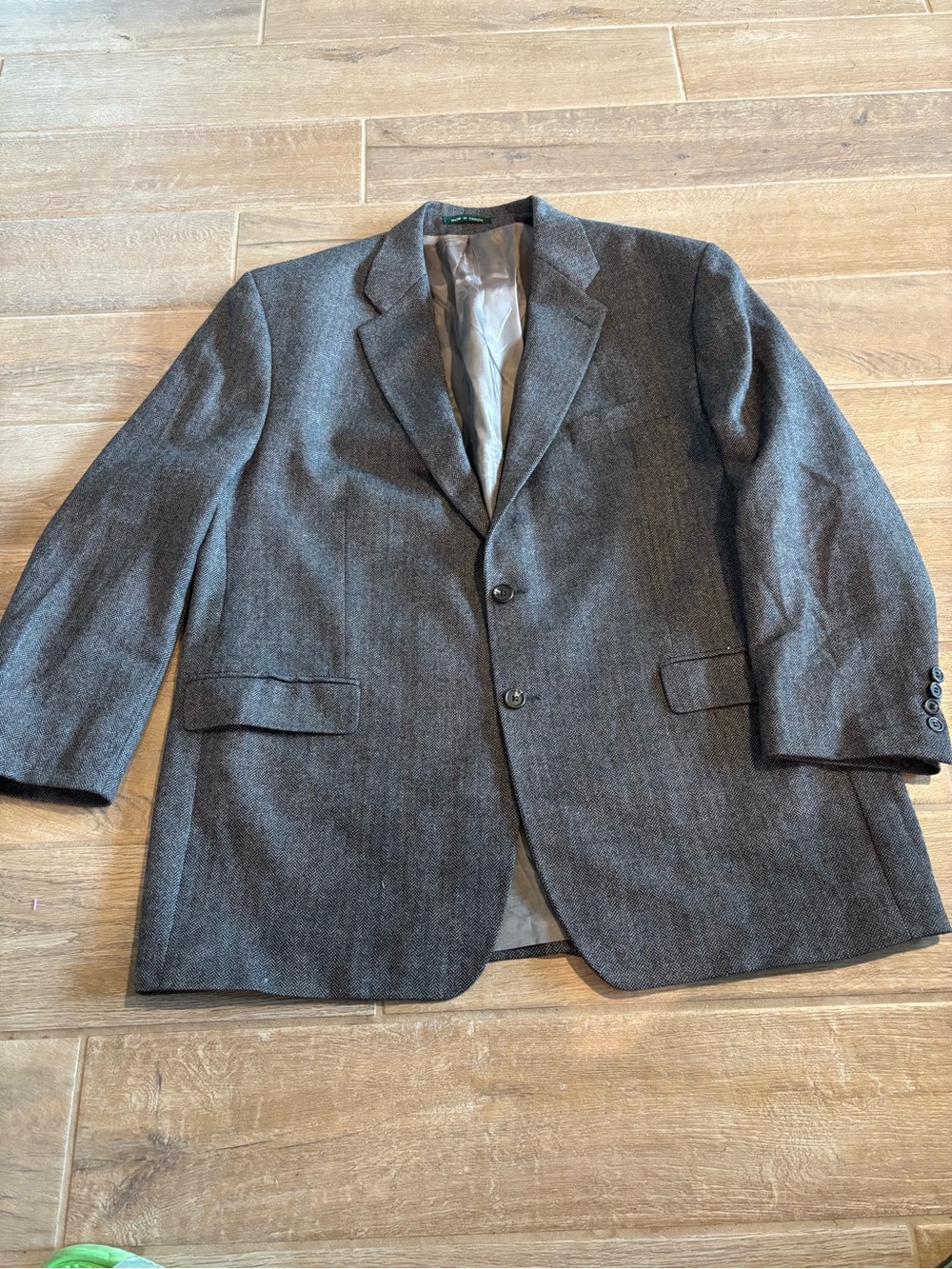 Vintage Lauren Ralph Lauren Men Sz 48 R Herringbone SportCoat Blazer lambs wool